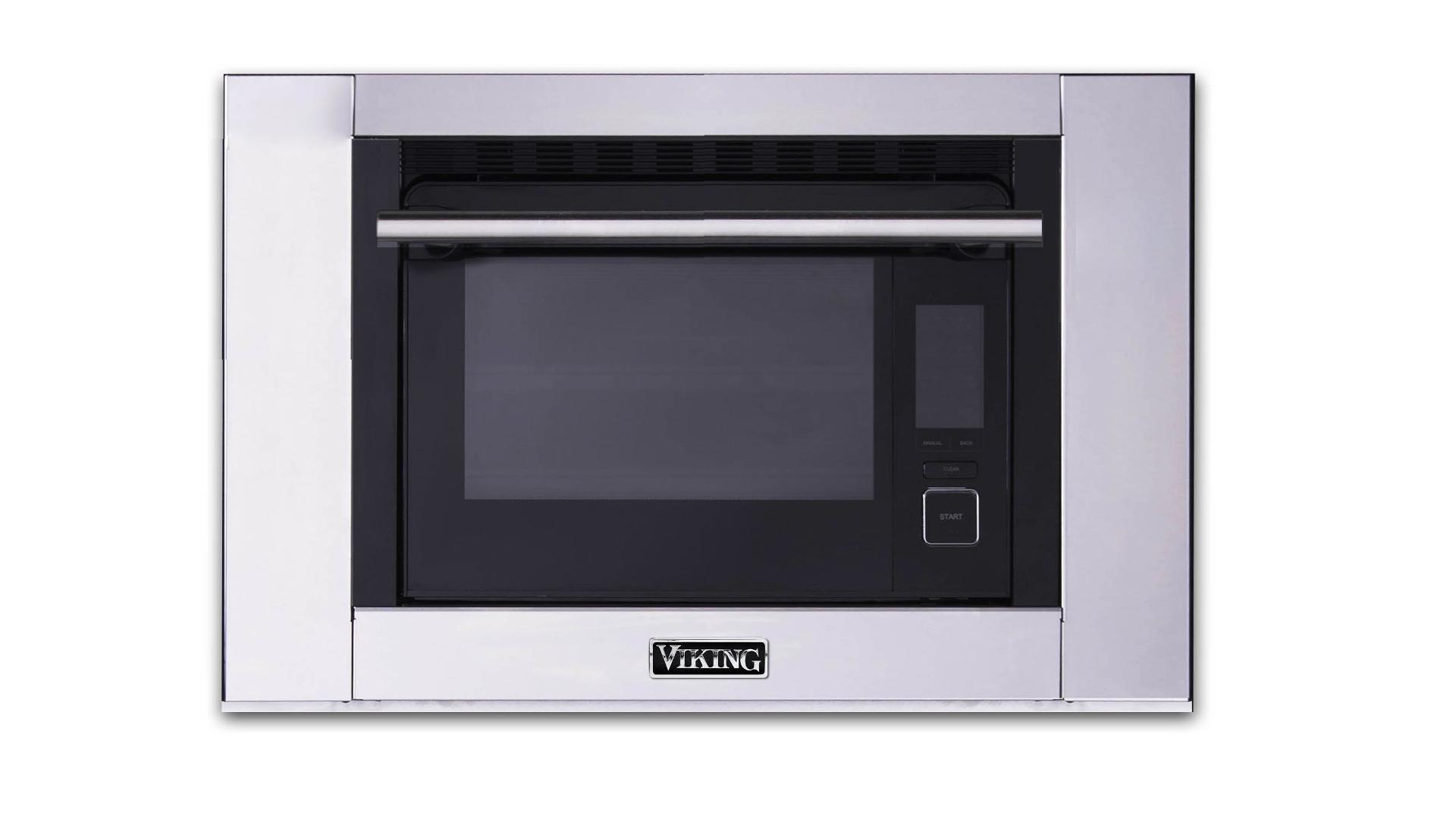 Viking built-in single electric wall oven installed in kitchen cabinetry